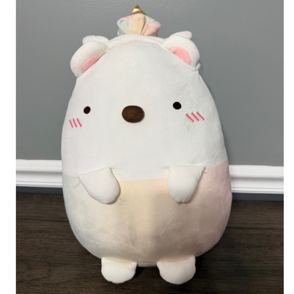 Sumikko Gurashi Shirokuma Unicorn Plush 12‎ Inch Pastel Polar Bear San-X 2024